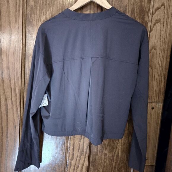 FLX Nylon Cropped Jacket Grey  XSMALL NWT - Picture 5 of 13